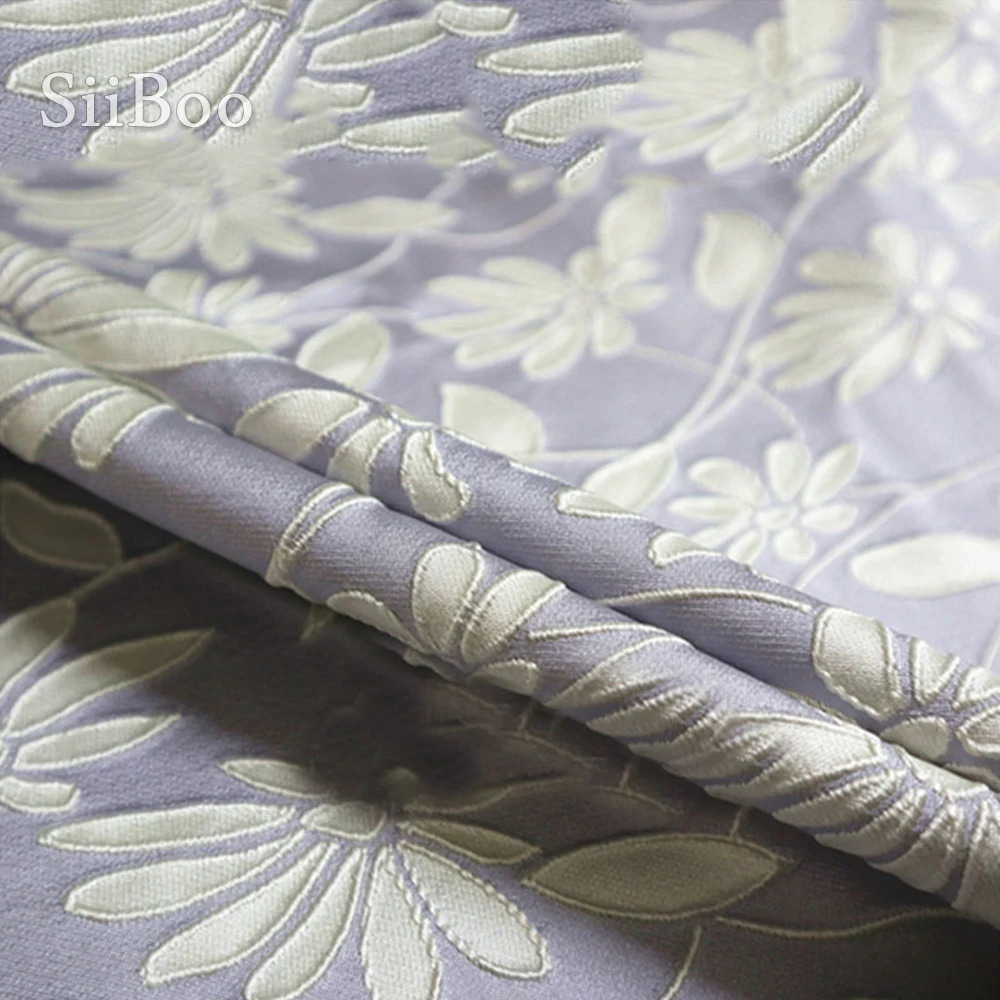 Американская пасторальная красно желтая фиолетовая Цветочная жаккардовая