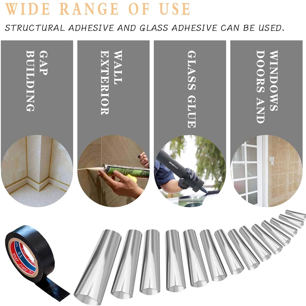 

3-in-1 Multifunctional Spatula Scraper Silicone Remover Caulk Finisher Sealant Smooth Scraper For Door Caulk Tool Kit