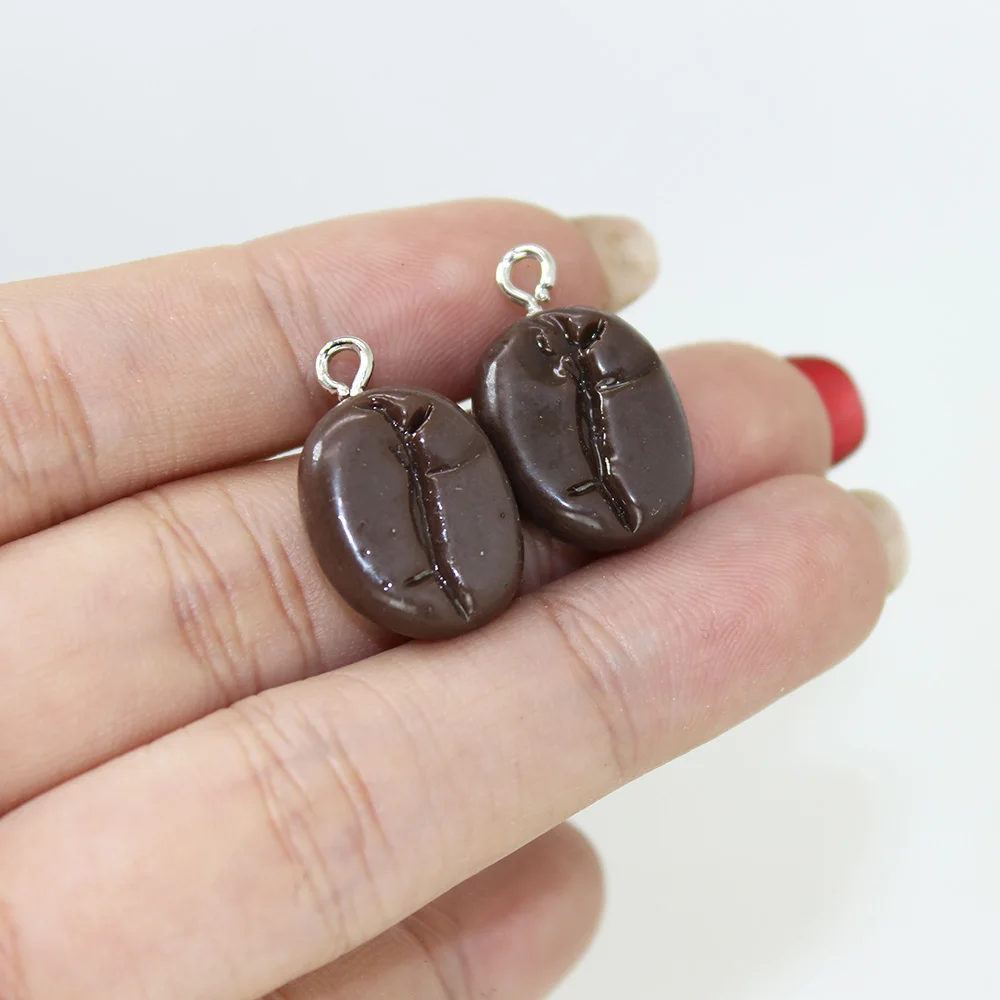 Yamily 15 шт./19*12 мм Искусственные серьги из смолы с плоским основанием в виде