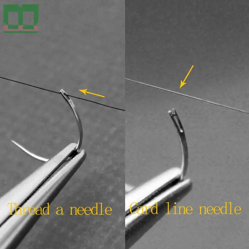 Шовная игла хирургический операционный инструмент для двойного век треугольная
