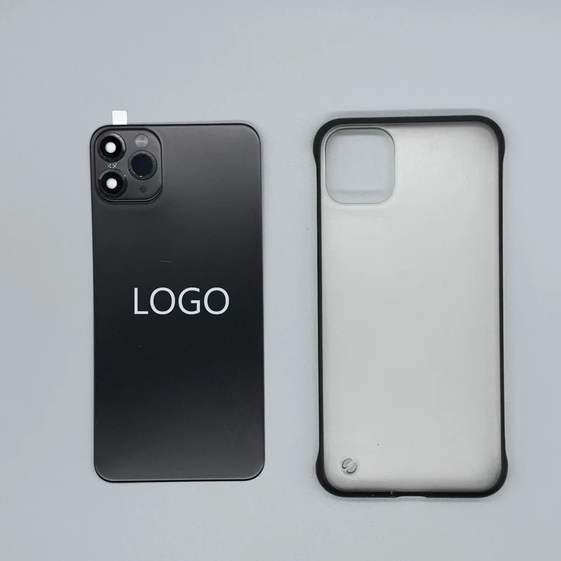 2 в 1 защитная пленка для задней панели и чехол iPhone X XS сменный на 11 PRO MAX наклейка