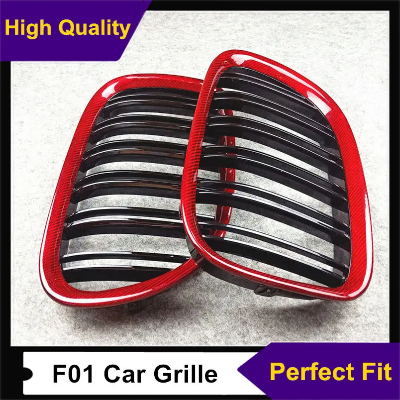 Новая красная Автомобильная сетчатая решетка из углеродного волокна на заказ