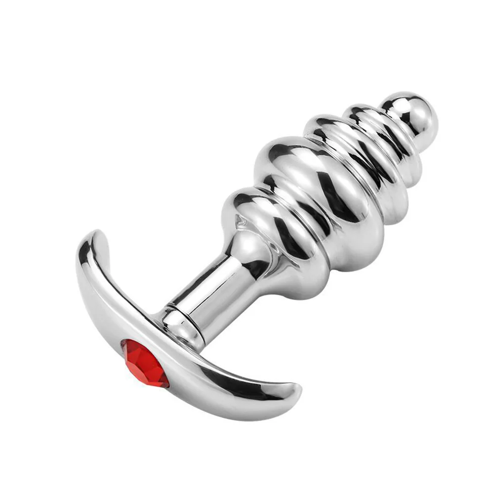 Спиральная металлическая Анальная пробка искусственная Массажная секс-игрушки