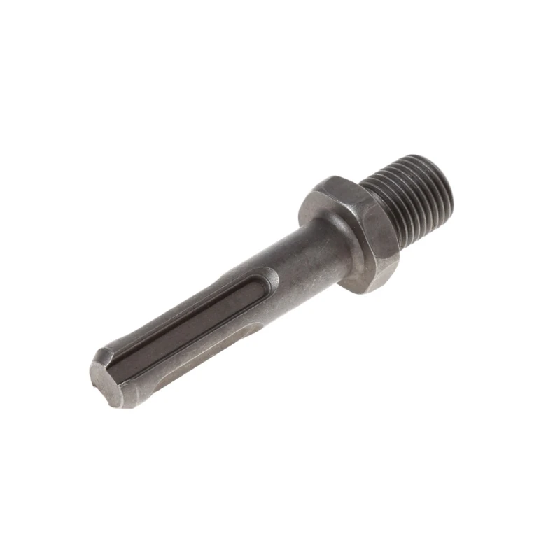 

12mm Thread Dia SDS Plus Round Shank Drill Chuck Adapter Connector Gray