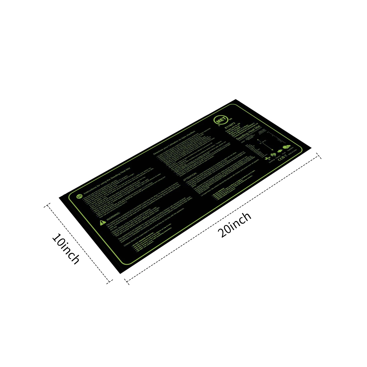 Прочный водостойкий греющий коврик для рассады 17 5 Вт|Стеганные одеяла и коврики