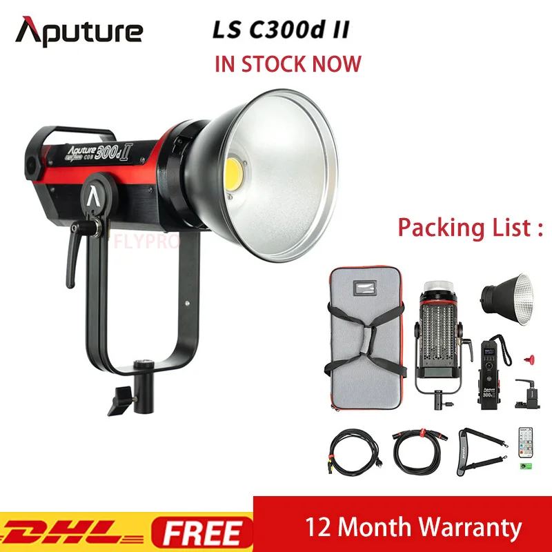 Белый Aputure LS 300d ii Mark II Photography LED Light with V-Mount Photography Lighting Studio Photography lighting aputure 300d ii - Цвет: Белый