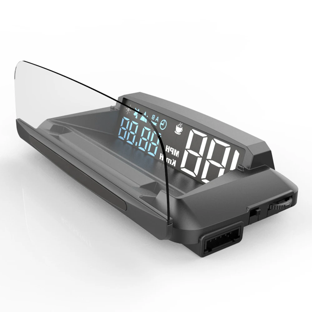 

135*68*30mm Projector 5 to 12V Car Digital Display GPS Head Up Non-slip Mat Overspeed Warning Speedometer