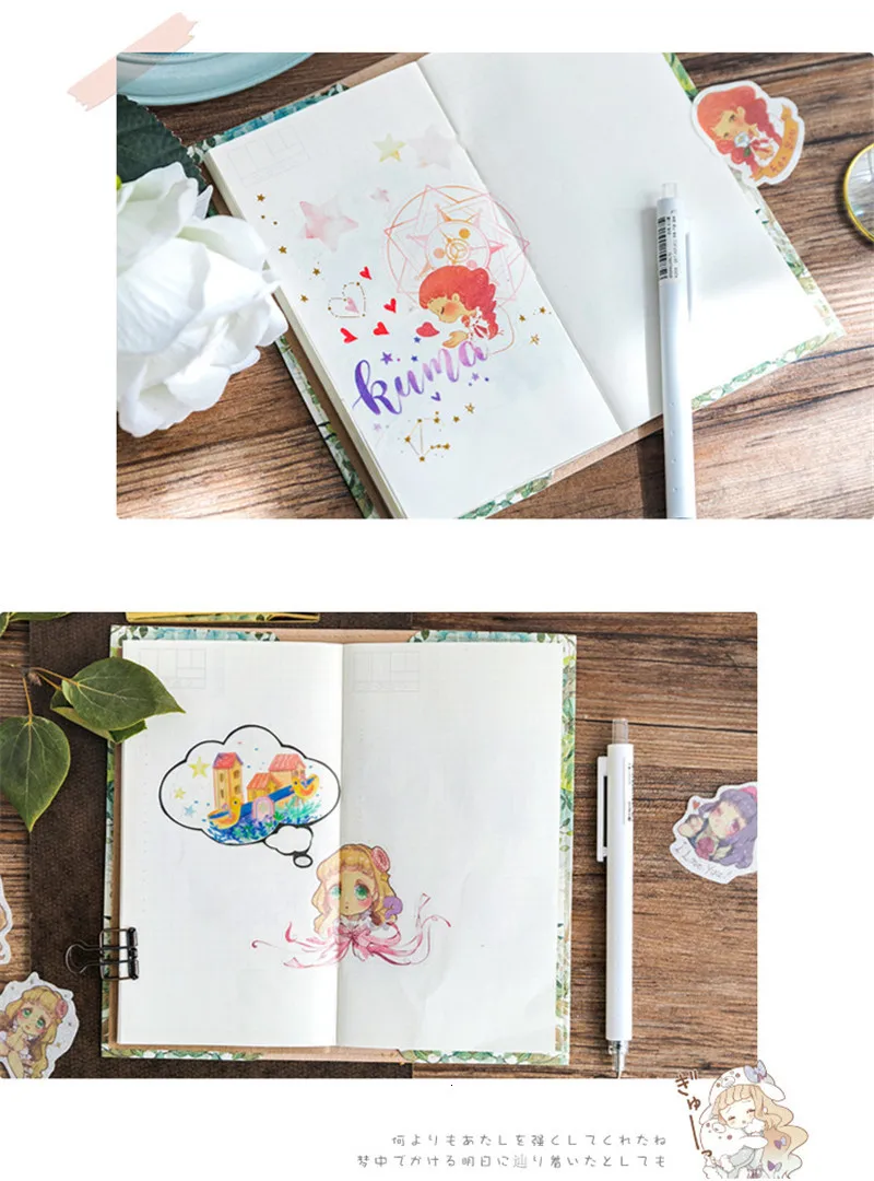 1 пакет Kawaii декоративные наклейки милые пули журнал Скрапбукинг Бумага творческий DIY Дневник девушка подарок стационарный 06485