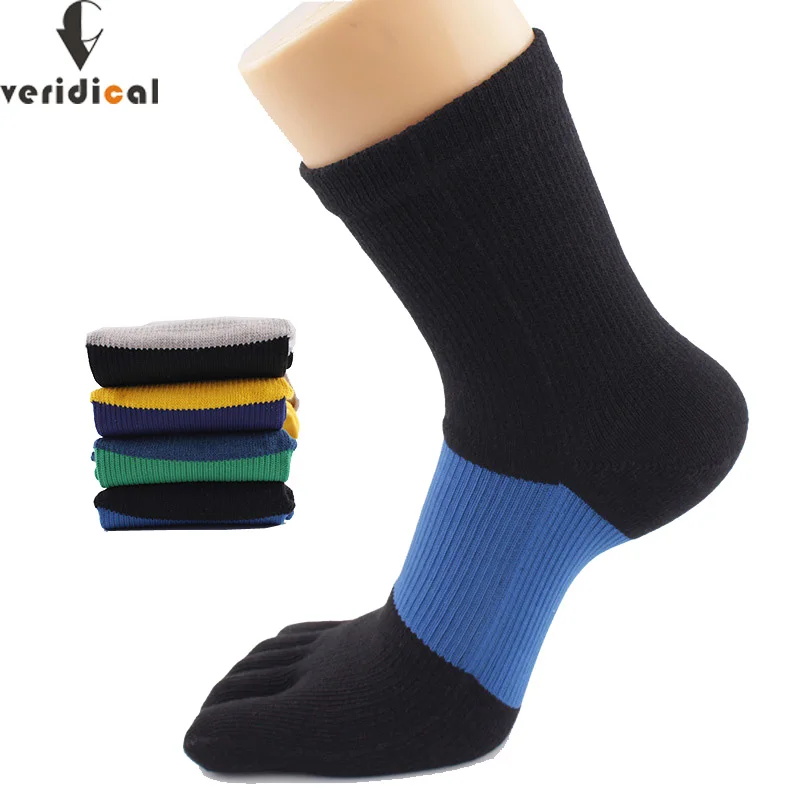 VERIDICAL Компрессионные носки из чесаного хлопка хорошего качества с пятью пальцами