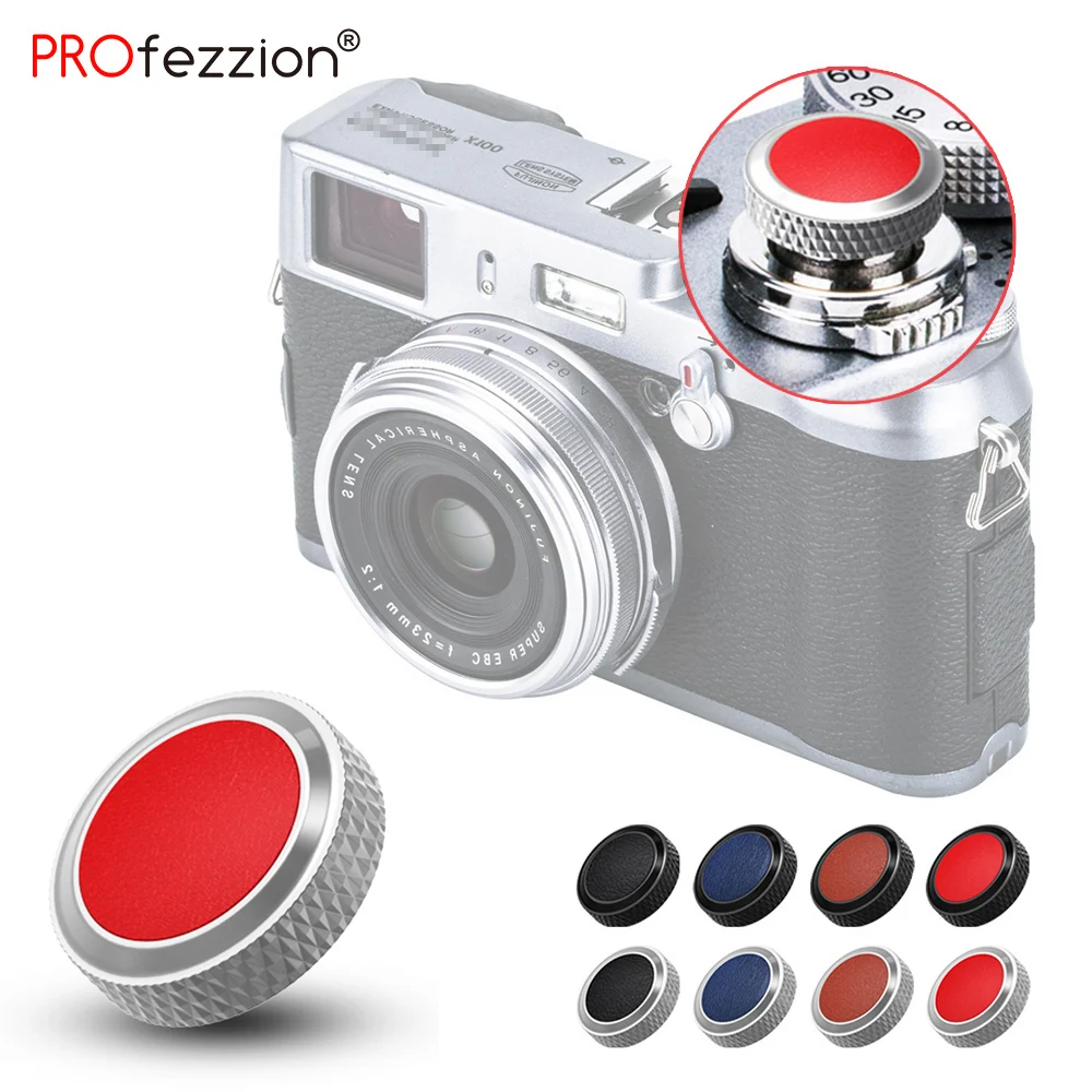 Botón de liberación de obturador suave de Metal duradero para Fuji Fujifilm XT30 XT20 X100V X100F X100 XT2 XE3 X20 X-T3 XT3 Sony RX10 RX1 Leica