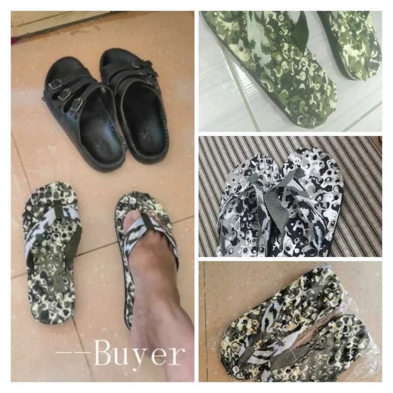 

Men Camouflage Flip Flops Slippers Shoes Sandals Slipper indoor & outdoor Casual Men Non-Slip Beach Shoes sapato masculino 40-45