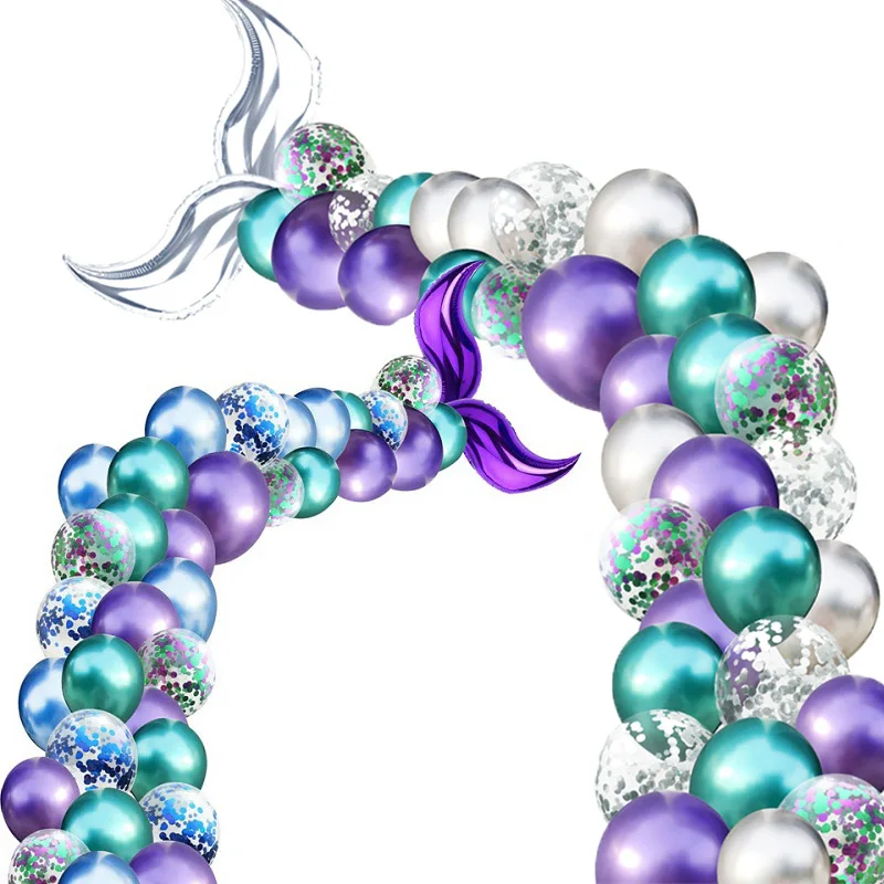 42 шт Русалка шар Набор Для арки одеяло хвост русалки воздушный с рисунком