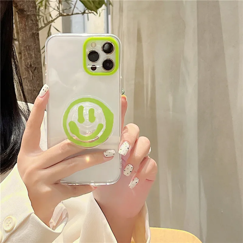 Симпатичный мультяшный чехол для телефона с рисунком улыбающегося лица IPhone 12 11 Pro