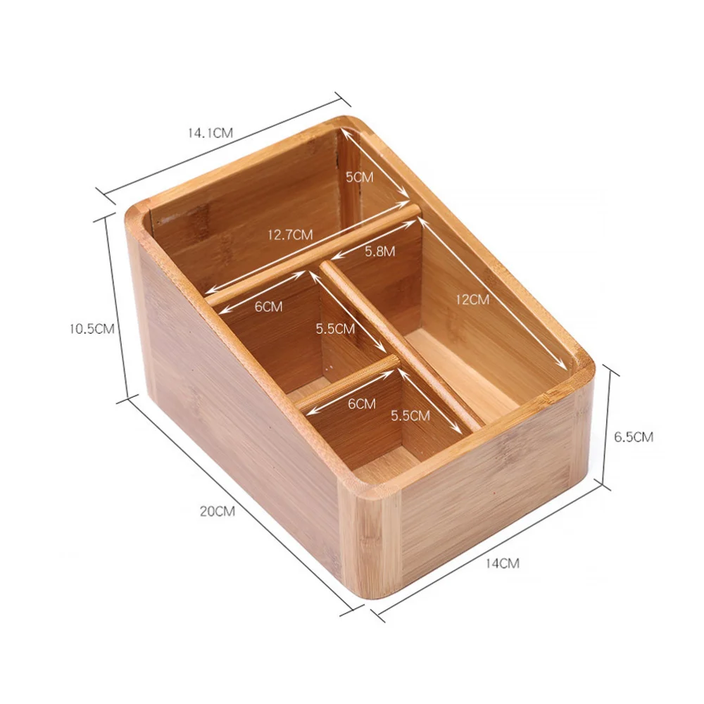 

1 Pc Cosmetic Storage Box Creative Bamboo Desktop Makeup Makeup Storage Holder