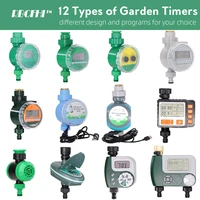 rbcfhi 12 types garden water timer solenoid valve controller automatic lcd display solar energy rain sensor wifi timer long life