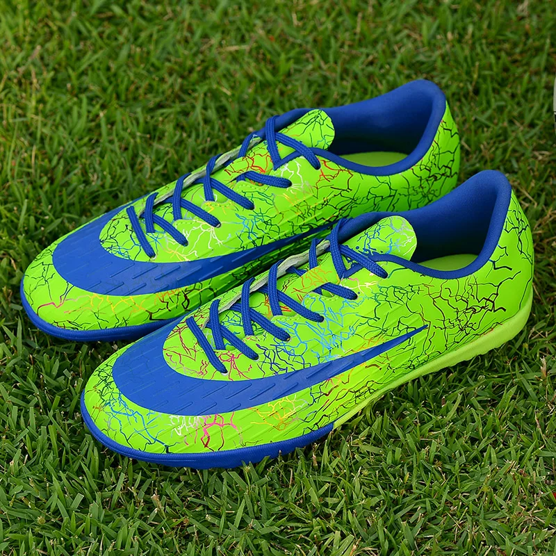 

Trendy men's football shoes adult children's TF / FG high ankle football boots grass training sports shoes cleats sports shoes