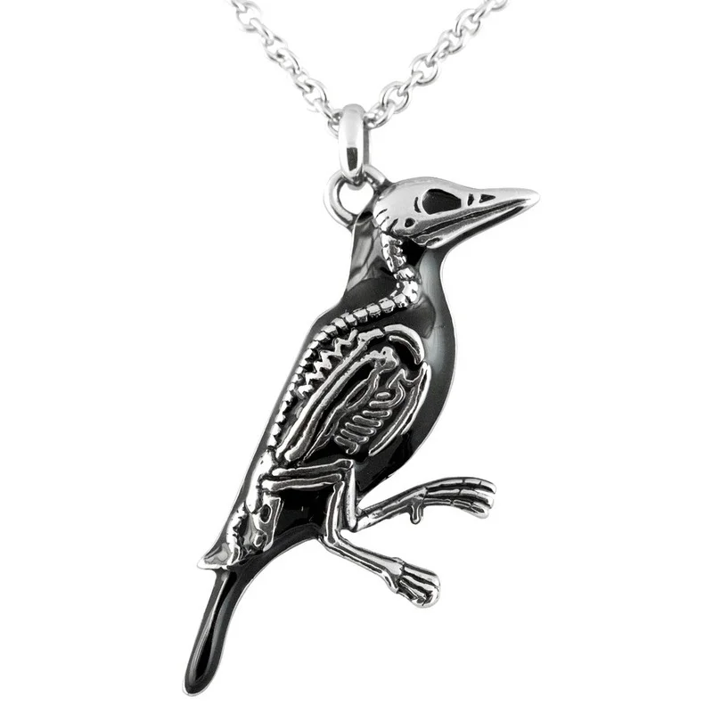 

Fashion Popular Creative Bird Skull Men's and Women's Pendant Necklace Holiday Gifts Anniversary Party Jewelry Wholesale