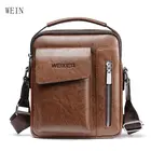 Модные кожаные сумки-мессенджеры, мужские сумки через плечо, винтажные повседневные сумки на плечо, мужские сумки на молнии
