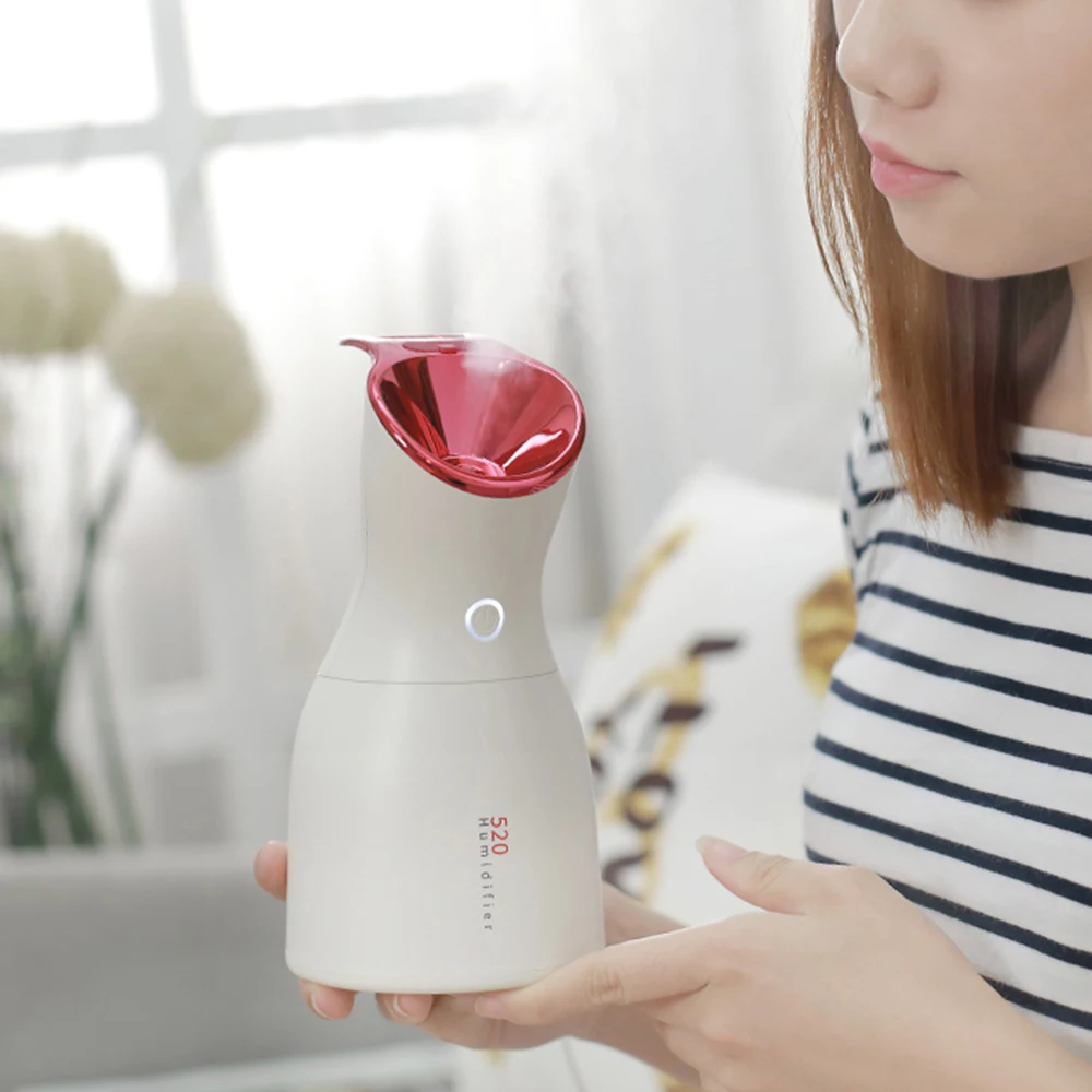

Facial Moisturizing Steamer Spa Nano Mist Spray Machine Humidifier Pore Cleaner Hydrating Device Blackhead Remover USB Rechager