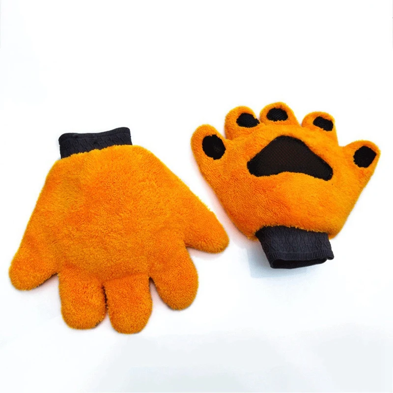 Перчатки для обработки домашних животных бархатные собак кошек ванны мягкая