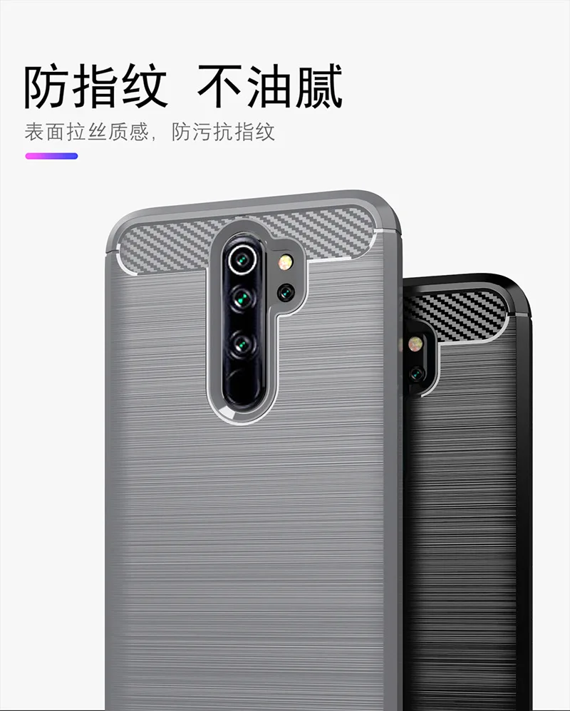 Для Xiaomi Redmi Note 8 Pro Чехол из мягкого углеродного волокна противоударный бампер полная Защита силиконовый чехол Redmi Note 8 Pro
