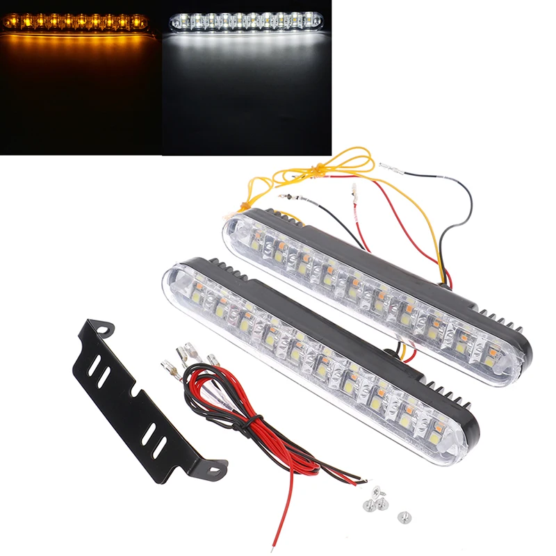 

2Pcs 30 LED Car Daytime Running Light DRL Driving Turn Signal Fog Lamp
