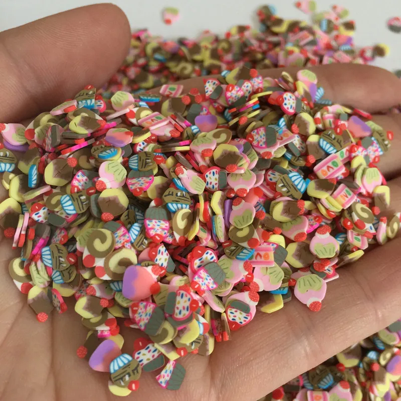 Мягкая Керамика 2000 шт кусочки фруктов наполнитель для украшения ногтей советы