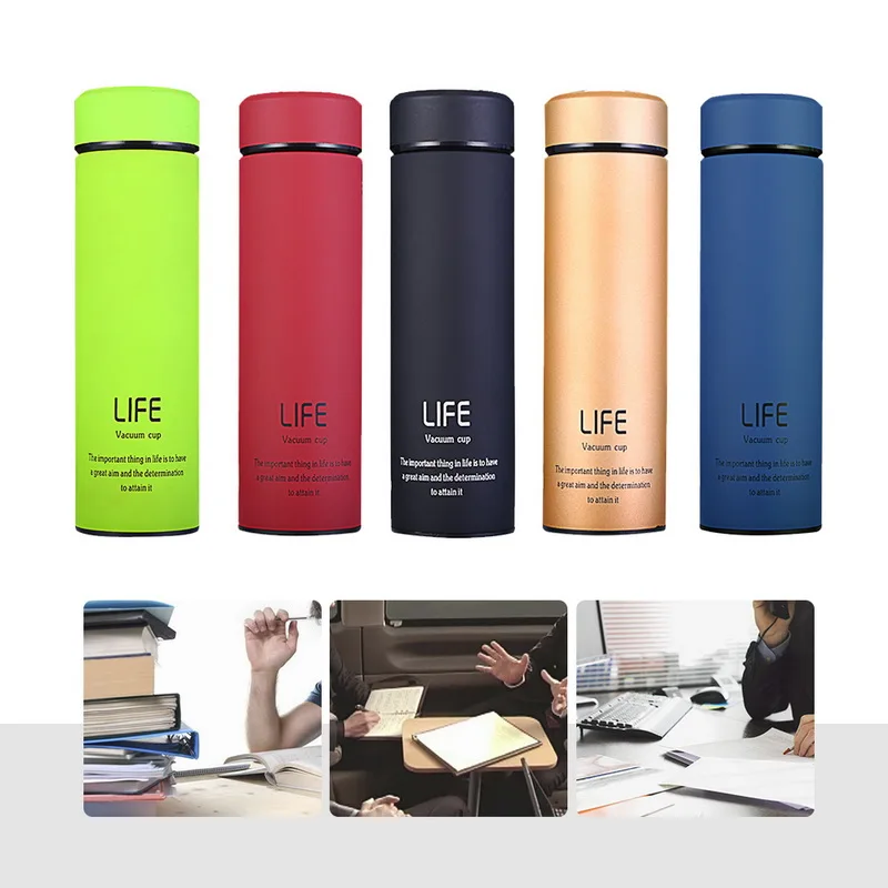 400/500ML Tea Mug With Strainer Vacuum Flask Filter Stainless Steel Thermal Cup Coffee Water Bottle Office | Дом и сад