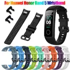 Силиконовый ремешок для Huawei Honor Band 4, аксессуары для смарт-часов, браслет для Honor Band 5, аксессуары для смарт-часов
