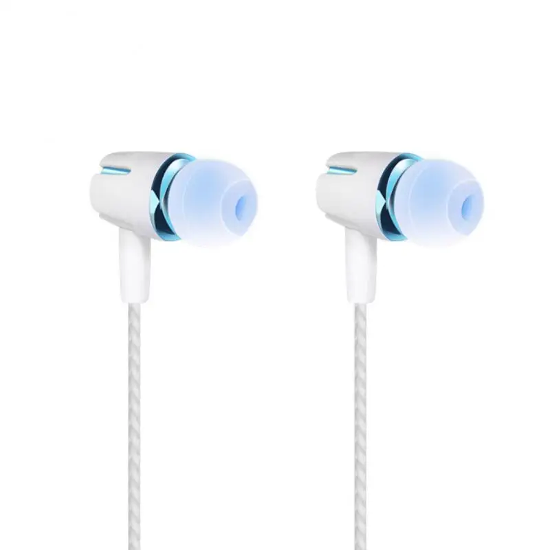 

Sports Sweat-proof Subwoofer Earphones 3.5mm In-ear Wired Mic Volume Control Headset For Samsung Galaxy Huawei Xiaomi Smartphone