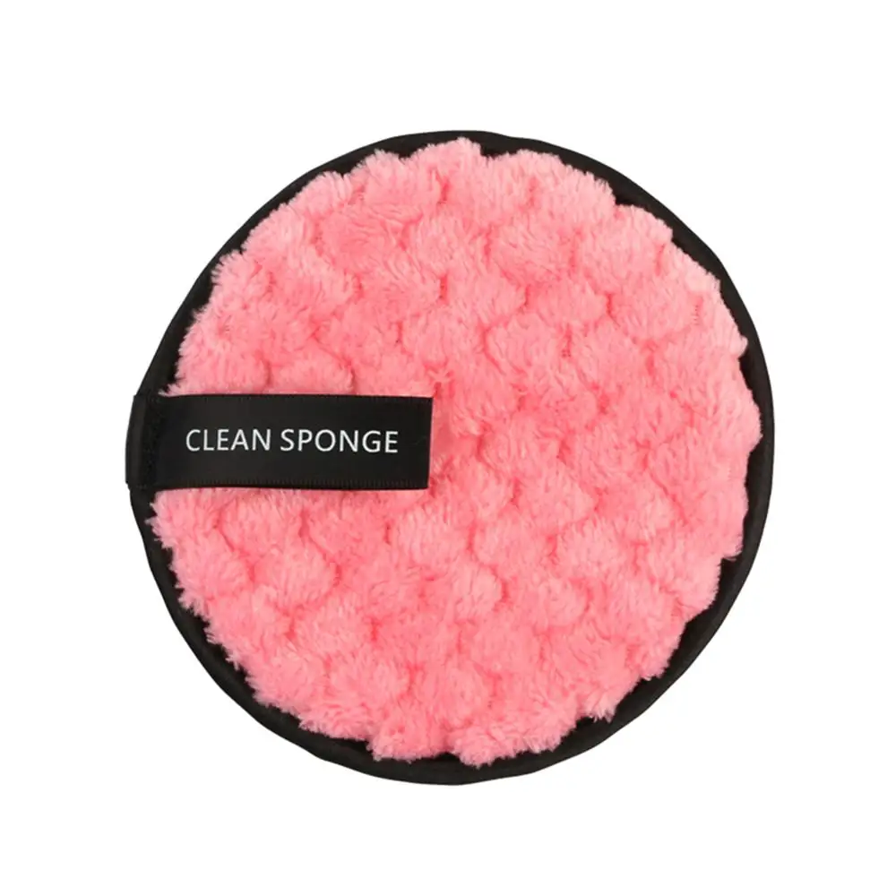 1pc pink Модные виды очищающих подушечек для макияжа, мягкие многоразовые подушечки из бамбукового волокна, моющиеся подушечки для лица и глаз, инструменты для красоты - Цвет: 1pc pink