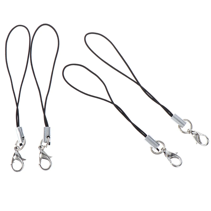

10 Pcs Lanyard Lariat Cords Lobster Clasp Rope Keychains Hooks Mobile phone Strap Charms Keyring Bag Accessories Key Ring