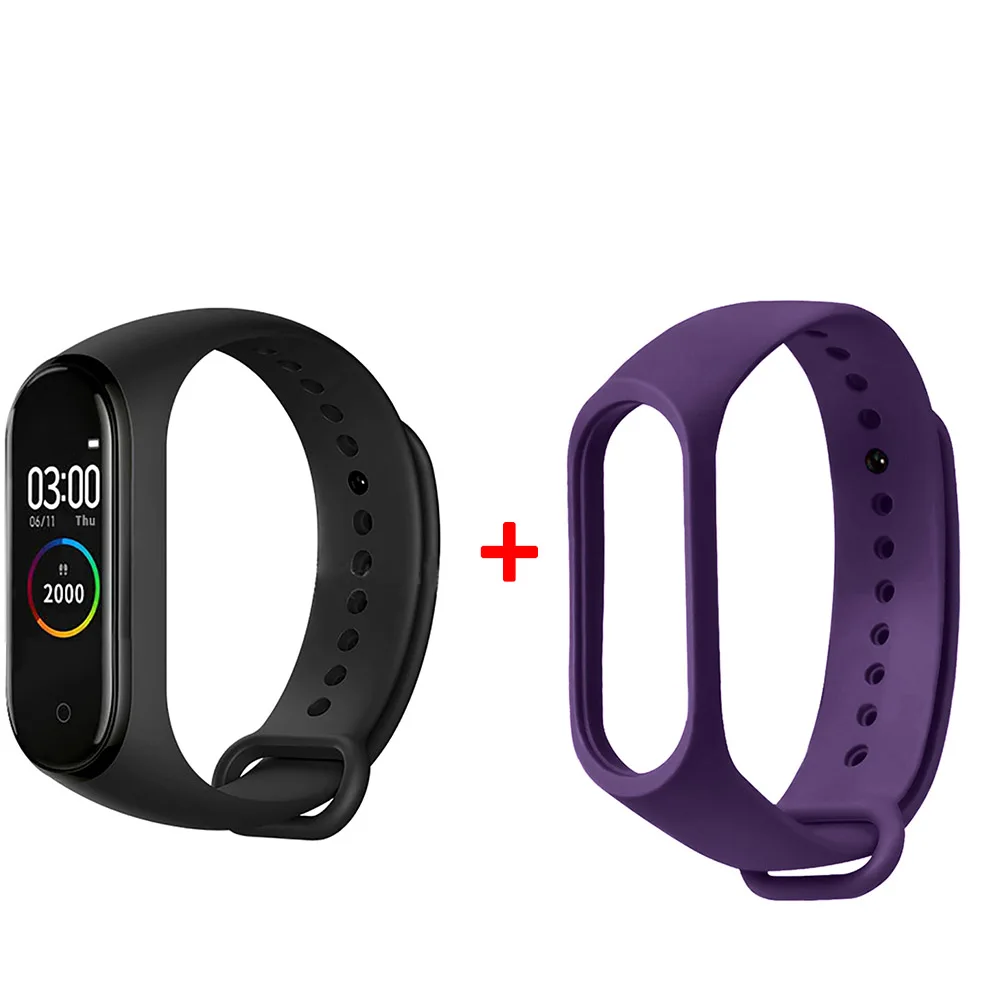 as the picture M4 Smart Wristband Smart Bracelet Band 4 Sport Smart Band Blood Pressure Heart Rate Monitor Fitness Tracker Smart Watch - Цвет: as the picture