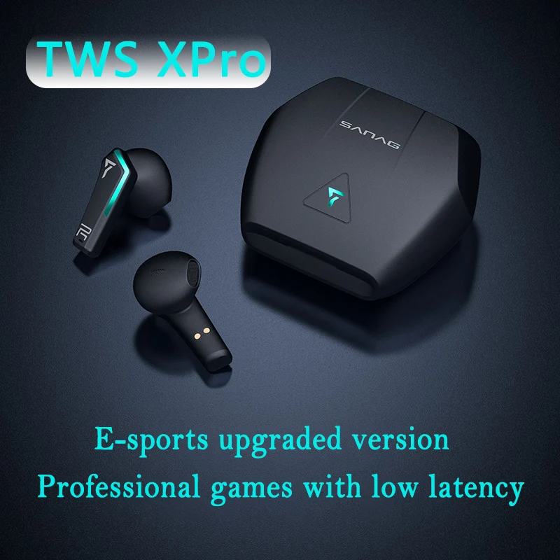 

Upgrade TWS Gaming Headset ESports Bluetooth Earphones Black Technology Wireless Headphones 360Â° Stereo Earbuds With Microphone