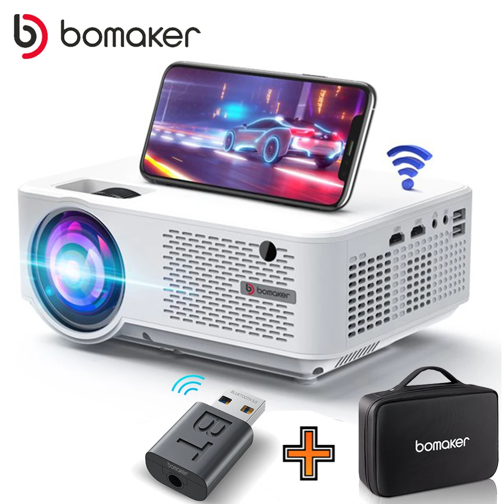 

BOMAKER C9 LED Projector Android 10.0 WIFI Full HD 1080P 300 inch Big Screen Proyector Home Theater 3D Smart Video Beamer