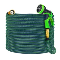 25 100ft garden hose flexible expandable plant water hose double layer car washing tube with spray nozzle us 1 85