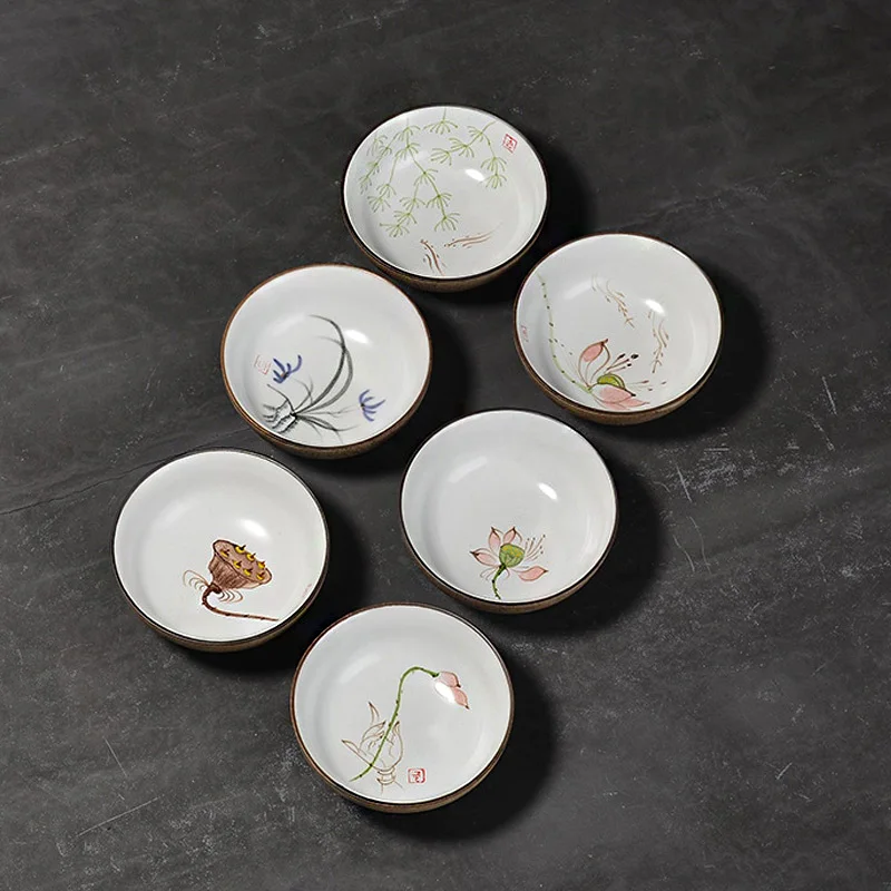 Китайский чайный набор кунг фу чашки для чая расписанные вручную керамические