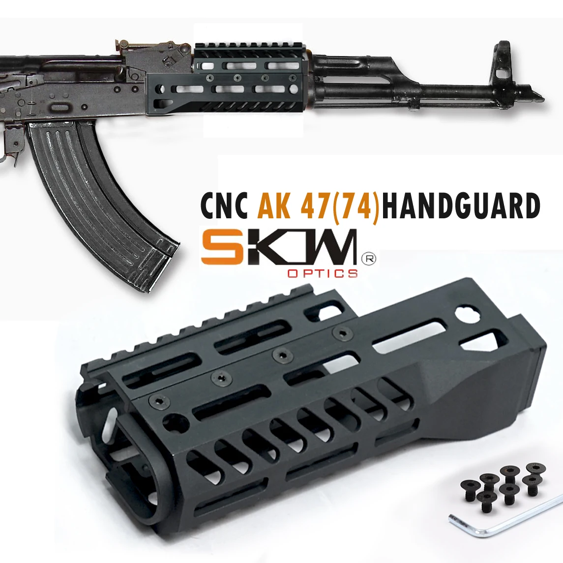 Бесплатная доставка SKWGEAR Skwoptics AK47(74) рельса тактика ЧПУ АК защита для рук из