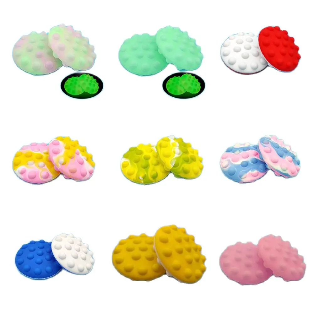 

3D Decompression Flying Disc Ball Cross-border Silicone Sensory Vent Fidget Toys Rodent Control Pioneer Round Balls Pinch