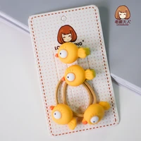 small animal cute children hair ring and hairpins combination suit 4 piece rubber band japanese and korean hair accessories