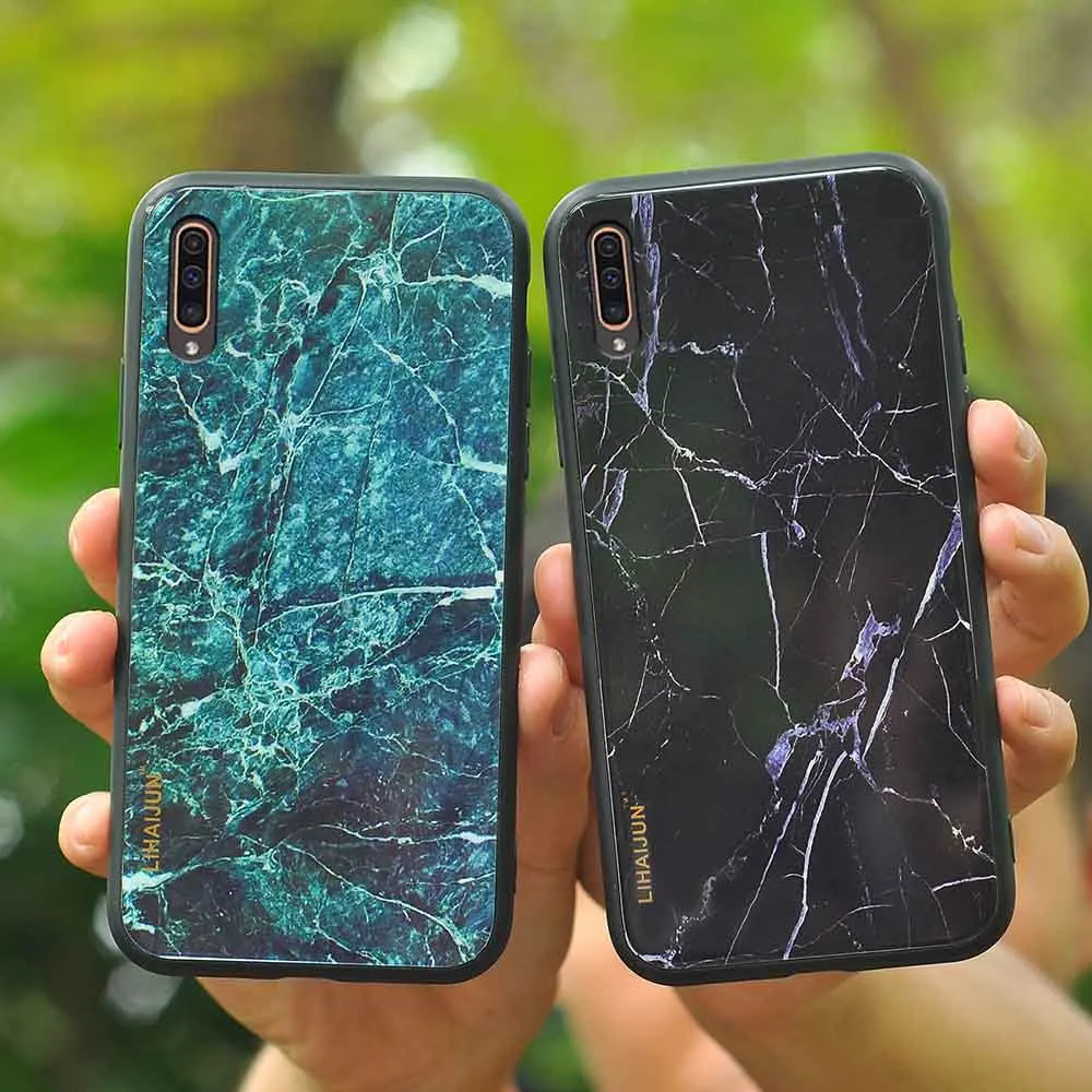 Мрамор закаленное Стекло для Samsung Galaxy S6 S7 край S8 S9 S10 S10e Plus Note 8 9 10 A30 A40 A50 A60 A70 M10
