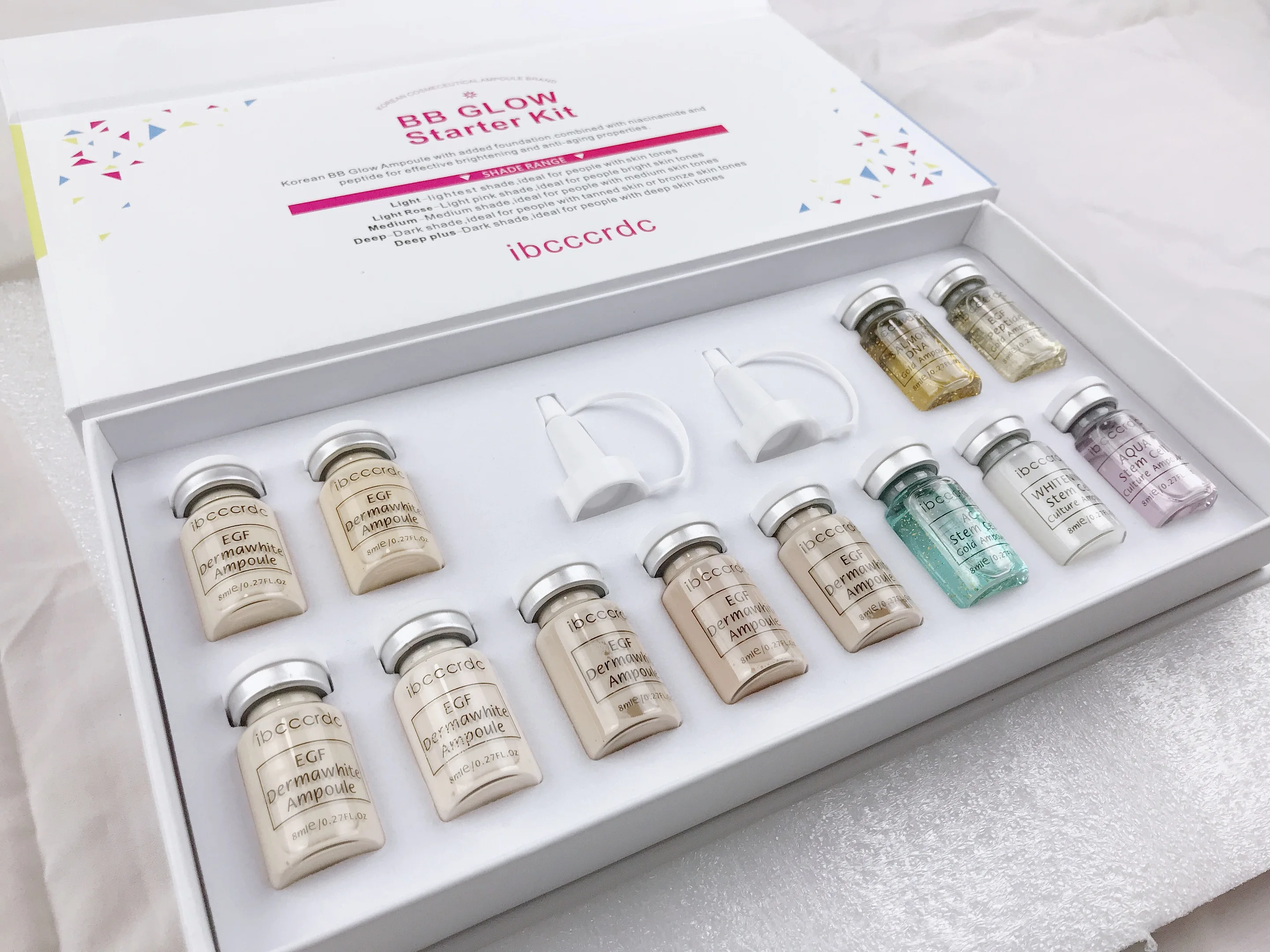 Белый бустер BB сыворотка светящийся микс стартовый набор bb крем-основа Niacinamide для