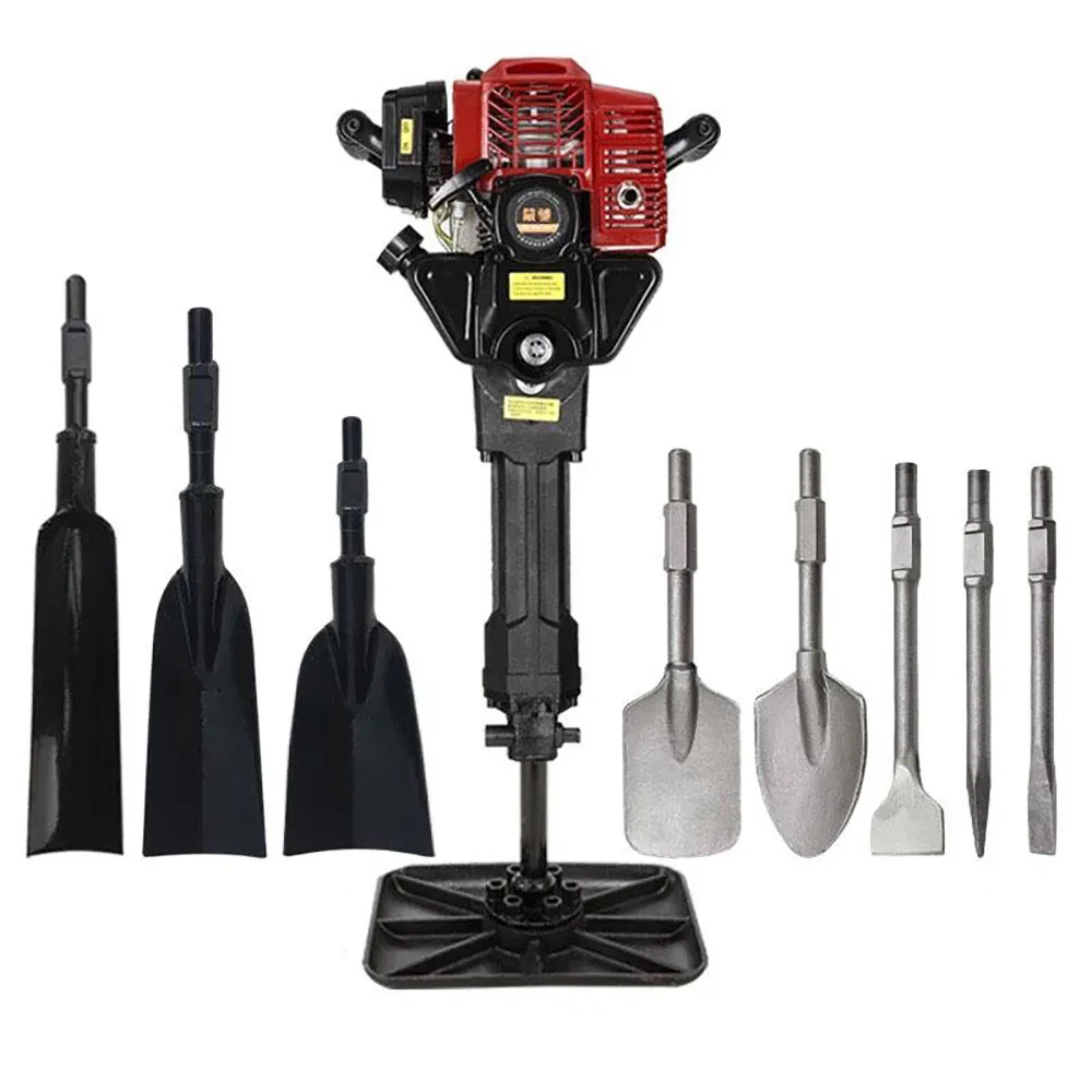 

Gas Jack Hammer 2 Stroke Powered Petrol Demolition Construction Concrete Floor Stone Breaker Punch Drill Chisel Hot