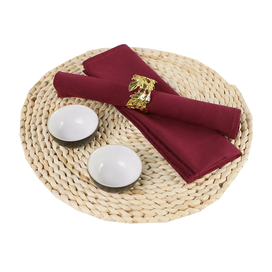 30x45cm table cloth dinner napkins set of 4 cotton fabric washable reusable soft home kitchen decor wedding party white black free global shipping