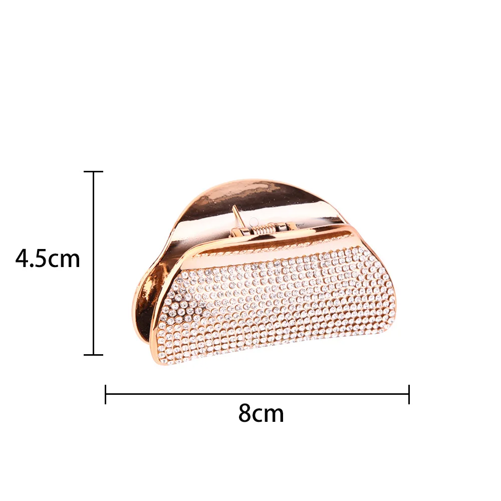 

8cm Hair claws Pearl Hairpins Trendy Hair Clip Rhinestone Crab Hair Claws Clip For Women Girl Accessories Hair ACC08