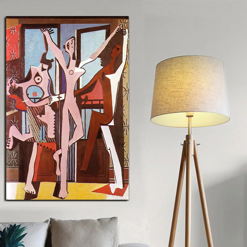 Настенный плакат и печать трех танцоров Пикассо декоративная живопись на холсте
