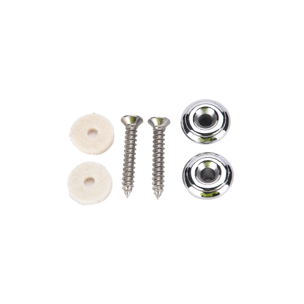 

2PCS Mushrooms Guitarra Bass Belt Buckle Button Head Guitar Strap Buttons Strap Locks Guitar Parts Accessories 2colors