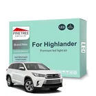 Светодиодная лампа для освещения салона автомобиля Комплект для Toyota Highlander 2001-2015 2016 2017 2018 2019 2020 2021 купольная карта свет Canbus без ошибок