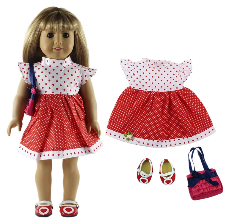 

1 Set Beautiful Princess Dress Outfit Doll Clothes for 18 inch doll clothes A74