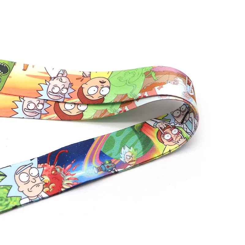 Мультфильм аниме ремешок для брелка ID карты пройти телефон Веревка значок